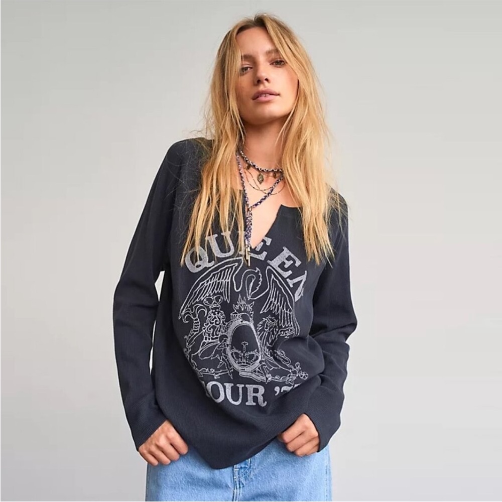 Daydreamer queen free people Graphic Long Sleeve Thermal top